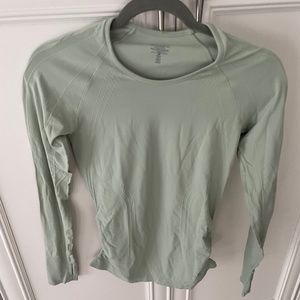 Athleta Speedlight Long Sleeve XS Celery Green